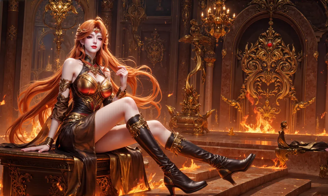 5k橘子壁纸｜火焰宫殿 - 斗罗大陆绝世唐门「哲风壁纸」