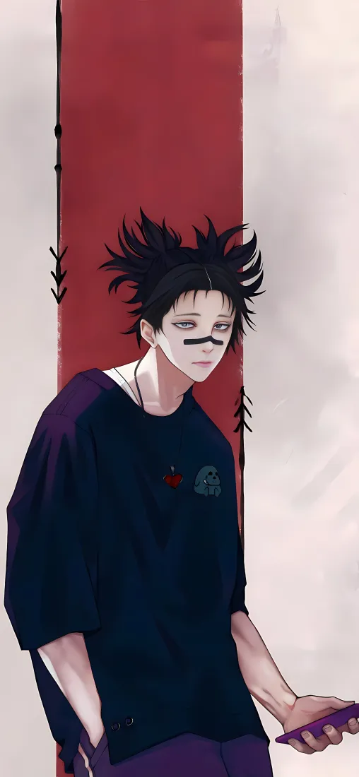 伏黑惠手机壁纸｜简约背景 - 咒术回战「哲风壁纸」