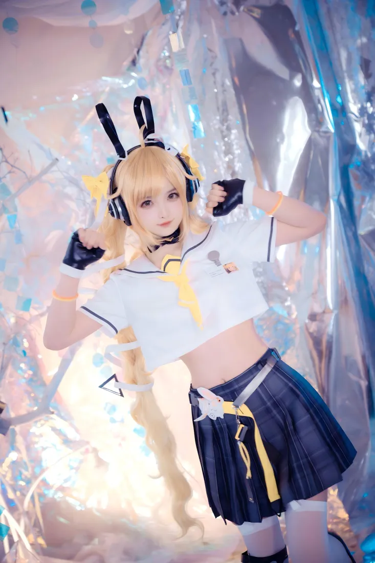 安琪拉cos手机壁纸｜蓝色背景 - 时之奇旅「哲风壁纸」