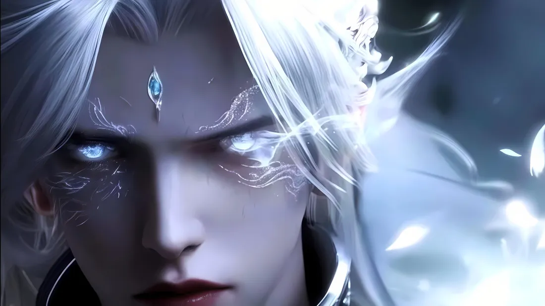 4k萧炎壁纸｜斗破苍穹背景图 - 白发冷峻「哲风壁纸」