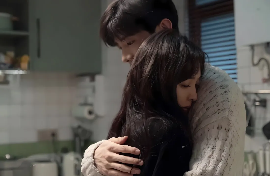 2k难哄壁纸｜室内拥抱图片 - 白敬亭章若楠「哲风壁纸」