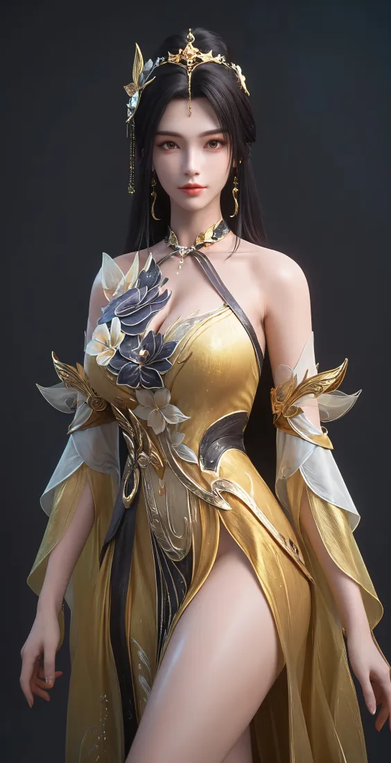 王曦手机壁纸｜完美世界背景图片 - 金色古风服饰「哲风壁纸」