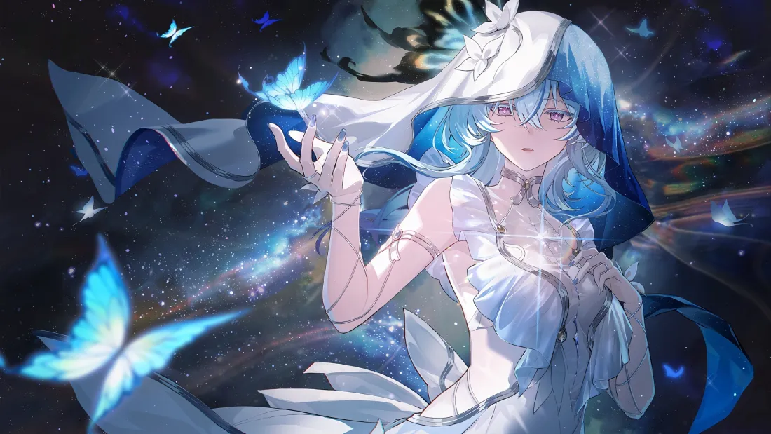 3k守岸人壁纸｜鸣潮背景图片 - 蓝发白裙「哲风壁纸」