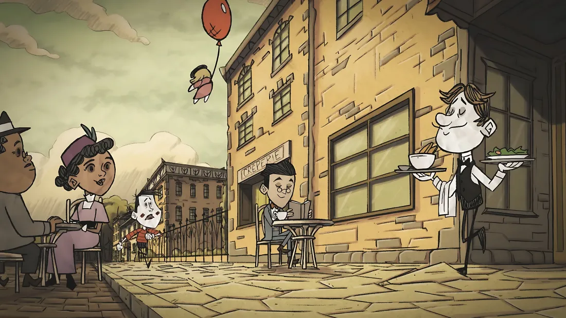 4k饥荒韦斯壁纸｜复古街道 - 卡通场景「哲风壁纸」