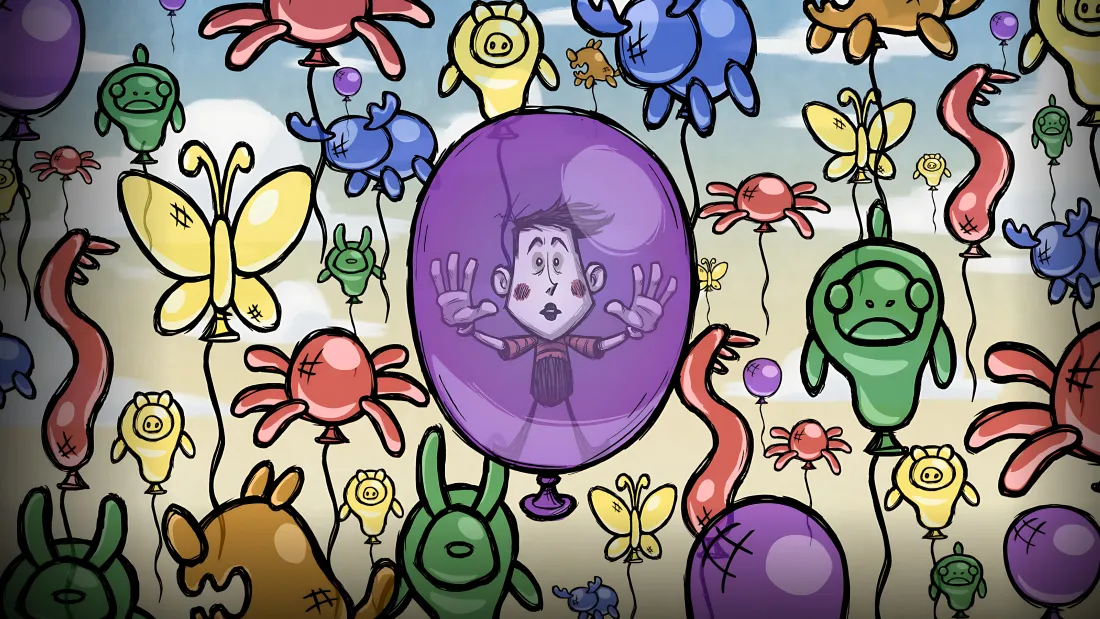 4k韦斯饥荒壁纸｜卡通怪物气球背景「哲风壁纸」