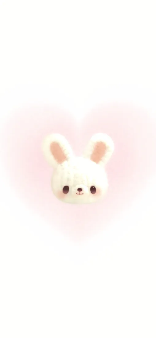 可爱兔子手机壁纸｜粉色背景 - 简约萌系「哲风壁纸」