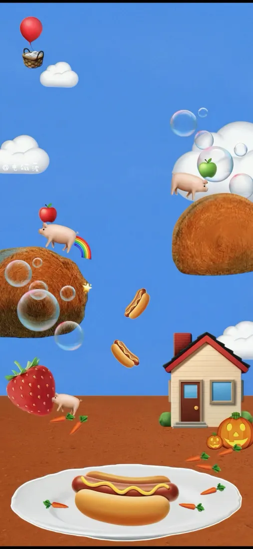 卡通美食手机壁纸｜童趣背景图片 - 手绘食物「哲风壁纸」