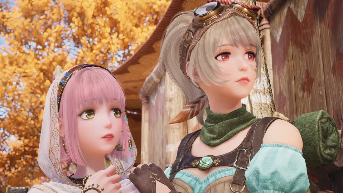 4k无限暖暖壁纸｜秋日木屋背景 - 暖暖及同伴「哲风壁纸」