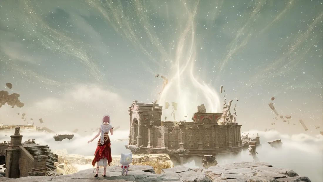 3k无限暖暖壁纸｜废墟背景 - 暖暖红衣「哲风壁纸」