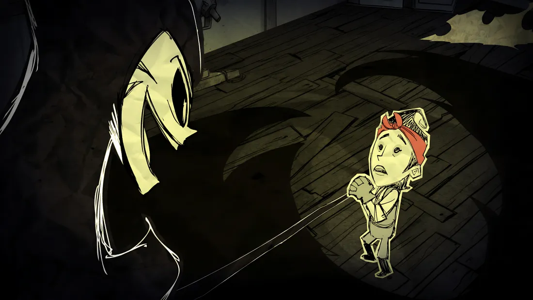 4k饥荒壁纸｜黑暗背景图片 - 查理与薇诺娜「哲风壁纸」