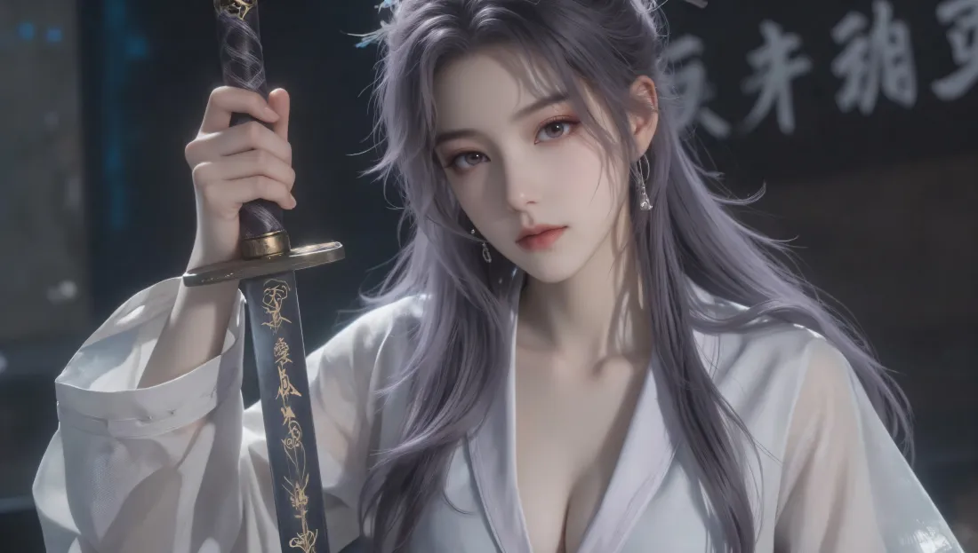 7k云霄壁纸｜古风持剑背景 - 师兄啊师兄「哲风壁纸」