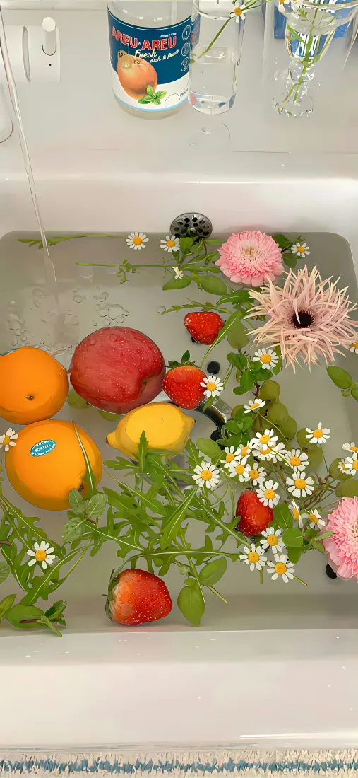 水果水池ins风手机壁纸｜浴室背景 - 清新花艺「哲风壁纸」