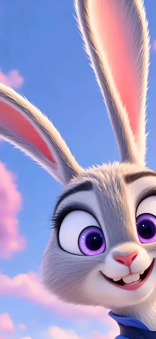 朱迪手机壁纸｜蓝天 - 疯狂动物城2「哲风壁纸」