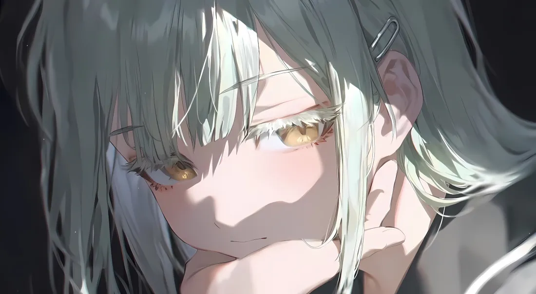 2k若叶睦壁纸｜MyGO!背景 - 绿发黄瞳「哲风壁纸」