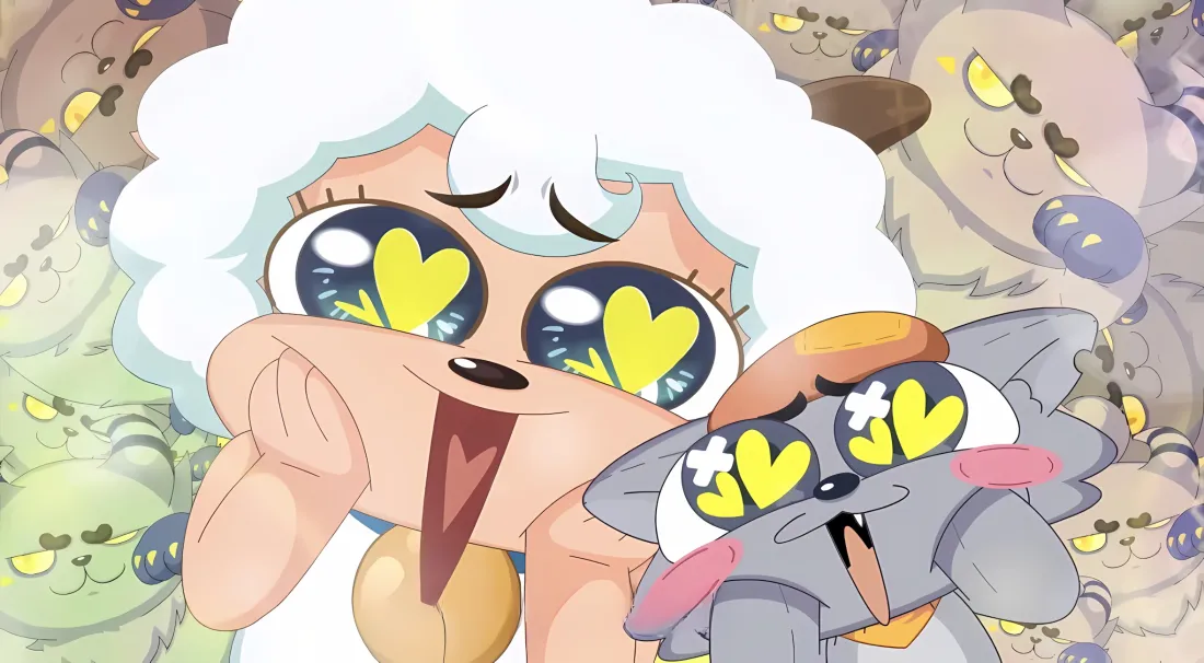 2k喜羊羊与灰太狼壁纸｜可爱 - 心形眼萌系「哲风壁纸」