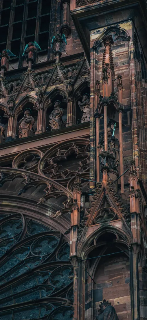 哥特式建筑手机壁纸｜教堂雕刻背景 - 中世纪建筑「哲风壁纸」