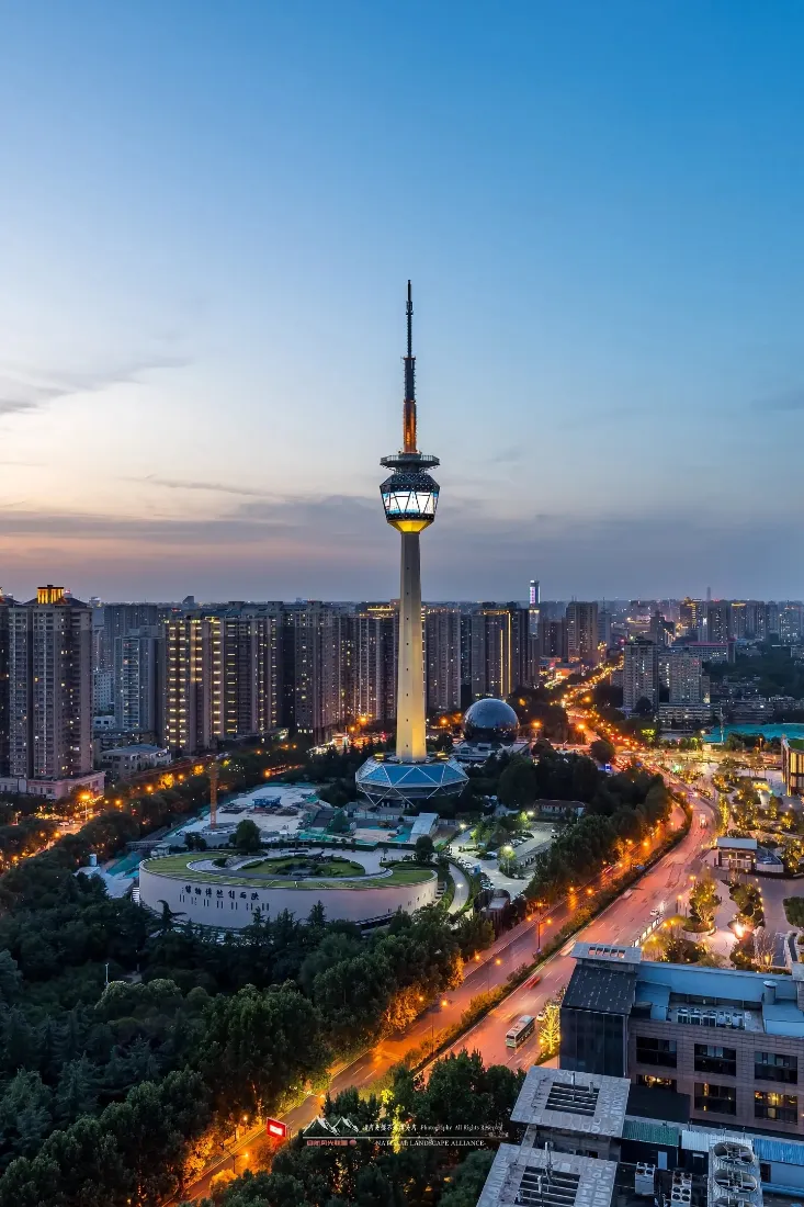 电视塔手机壁纸｜城市夜景背景图片 - 都市风景「哲风壁纸」