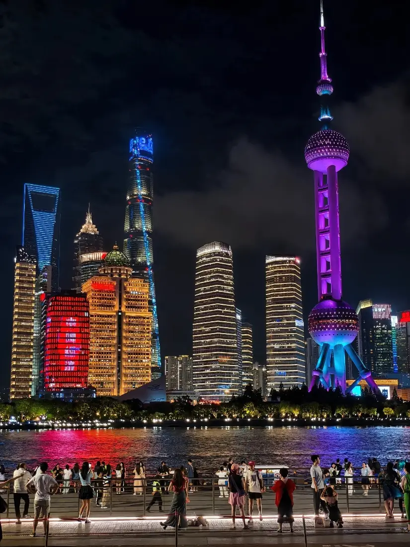 上海夜景手机壁纸｜黄浦江背景图片 - 东方明珠「哲风壁纸」