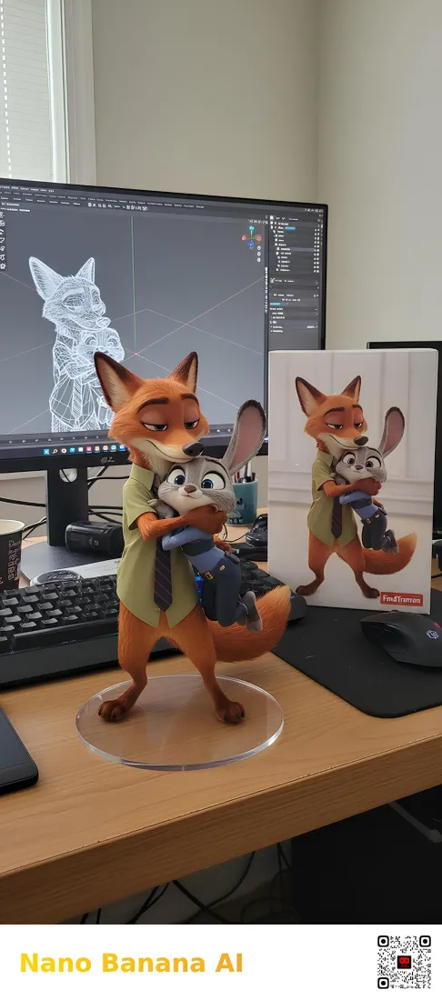 疯狂动物城手机壁纸｜桌面背景图片 - 尼克朱迪手办「哲风壁纸」