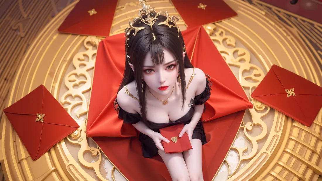 8k美杜莎壁纸｜金色背景图片 - 斗破苍穹「哲风壁纸」