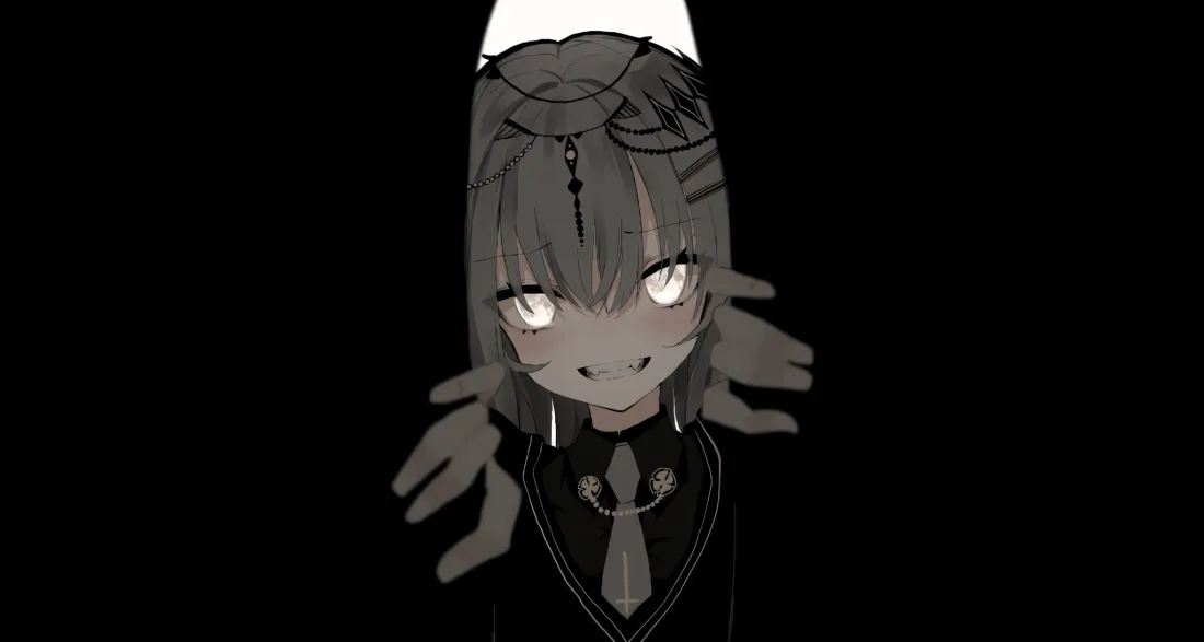 2k暗黑动漫人物壁纸｜黑色背景图片 - 无神双眼「哲风壁纸」