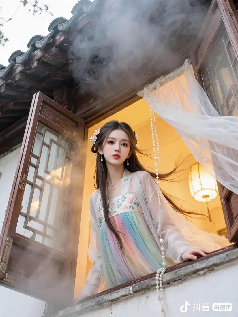 古风美女手机壁纸｜中式建筑背景图片 - 汉服「哲风壁纸」