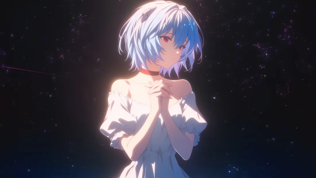 2k绫波丽壁纸｜星空背景图 - 蓝发少女「哲风壁纸」