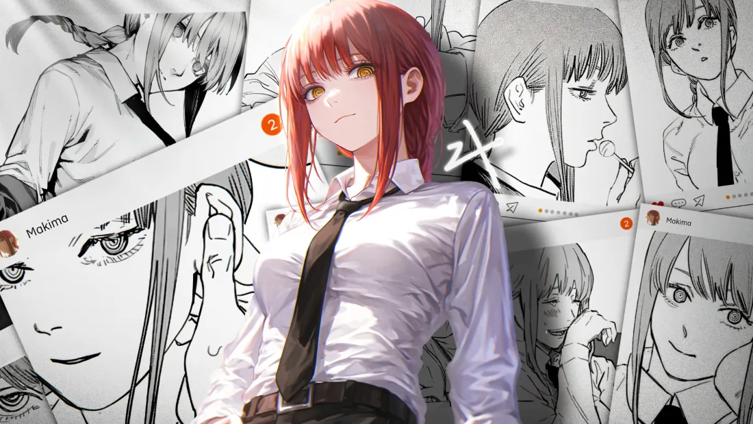 2k玛奇玛壁纸｜红温背景图 - 电锯人动漫「哲风壁纸」