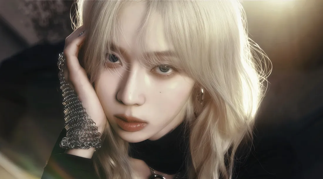 4k金玟庭壁纸｜黑色背景图片 - 金发冷酷「哲风壁纸」