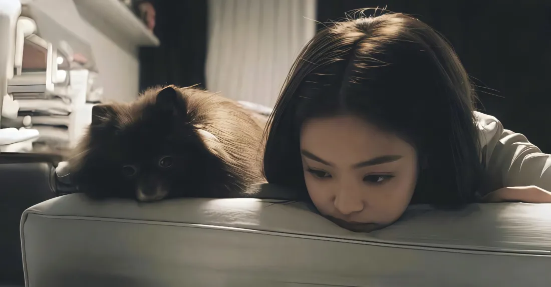 2k金珍妮壁纸｜沙发背景图片 - 可爱小狗居家「哲风壁纸」