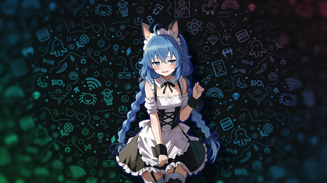 3k洛琪希米格路迪亚壁纸｜图标背景 - 猫耳女仆装「哲风壁纸」