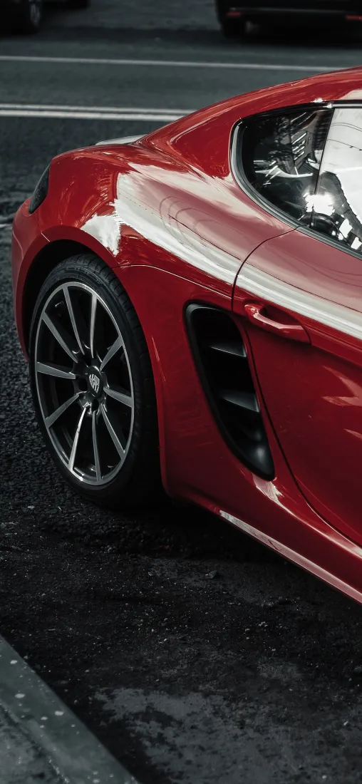 红色跑车手机壁纸｜汽车背景图片 - 机械「哲风壁纸」