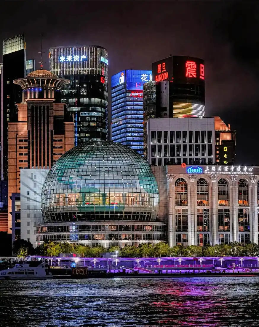 上海夜景手机壁纸｜黄浦江背景图片 - 都市繁华「哲风壁纸」