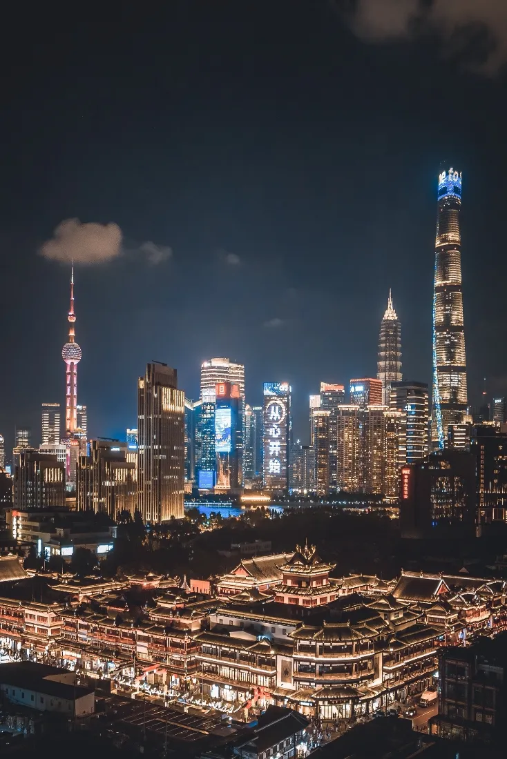 上海夜景手机壁纸｜上海都市背景图片 - 东方明珠「哲风壁纸」