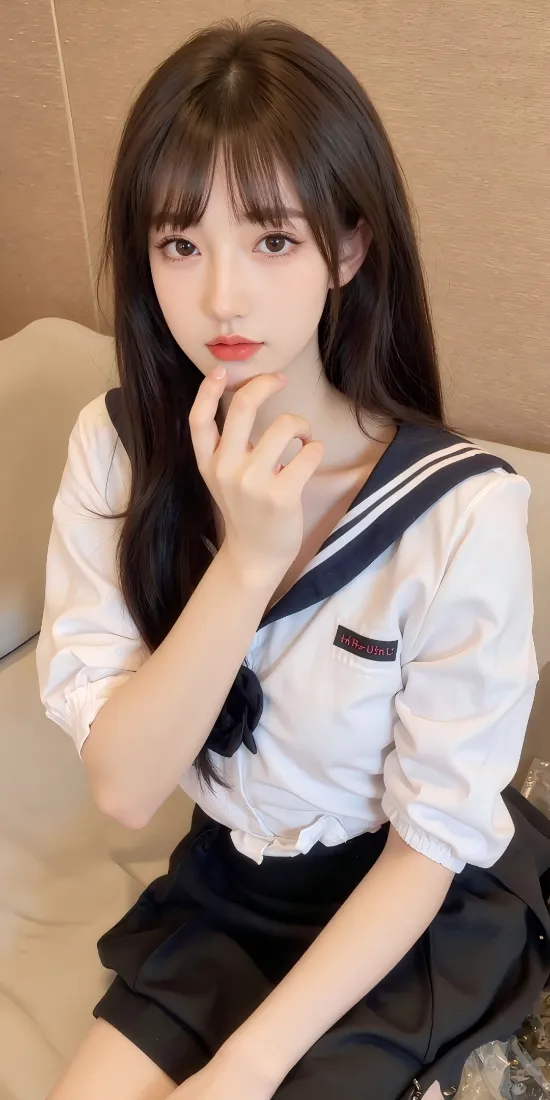 JK制服美女手机壁纸｜沙发背景图 - 日系少女「哲风壁纸」