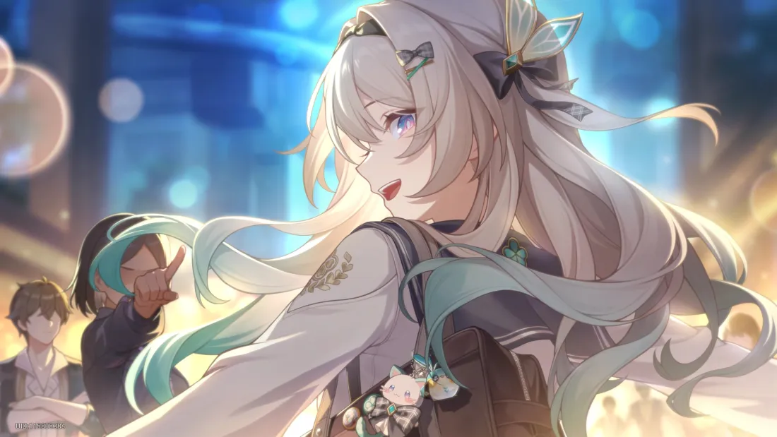 3k流萤壁纸｜崩坏星穹铁道背景图 - 可爱银发蓝眼「哲风壁纸」