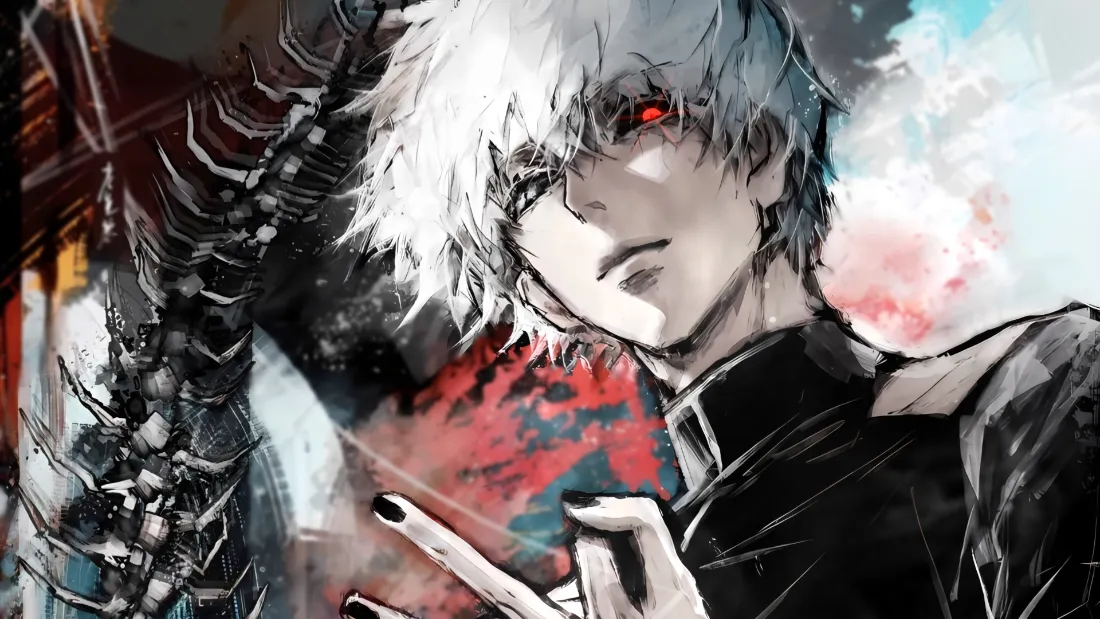 2k金木研壁纸｜东京食尸鬼背景图 - 红瞳赫子「哲风壁纸」