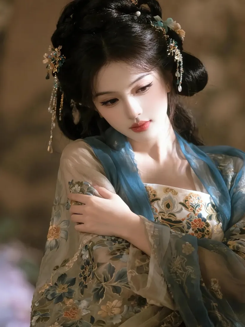 古风美女手机壁纸｜古装背景图片 - 汉服发饰「哲风壁纸」