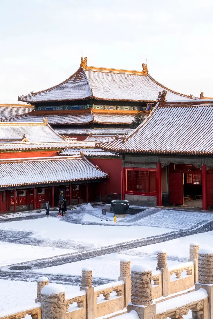 故宫雪景手机壁纸｜北京故宫背景图片 - 古建筑「哲风壁纸」