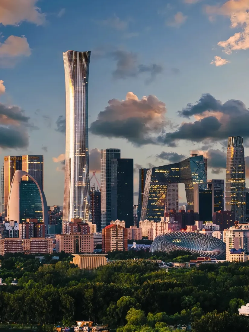北京CBD手机壁纸｜北京城市背景图片 - 中国尊建筑群「哲风壁纸」