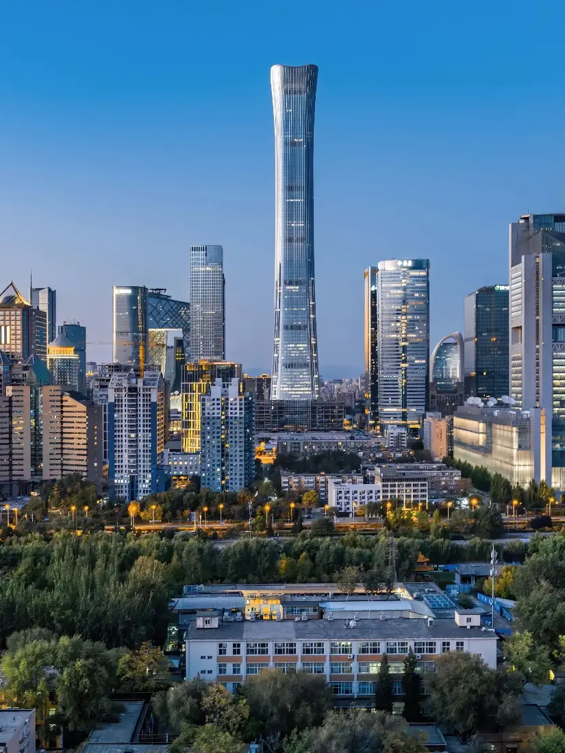中国尊手机壁纸｜北京CBD背景图片 - 城市天际线「哲风壁纸」