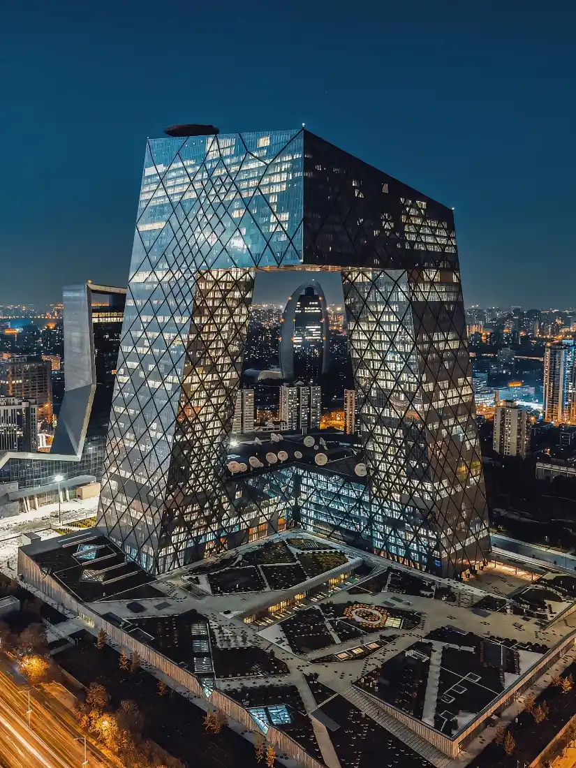 央视大楼手机壁纸｜北京背景图片 - 城市夜景「哲风壁纸」