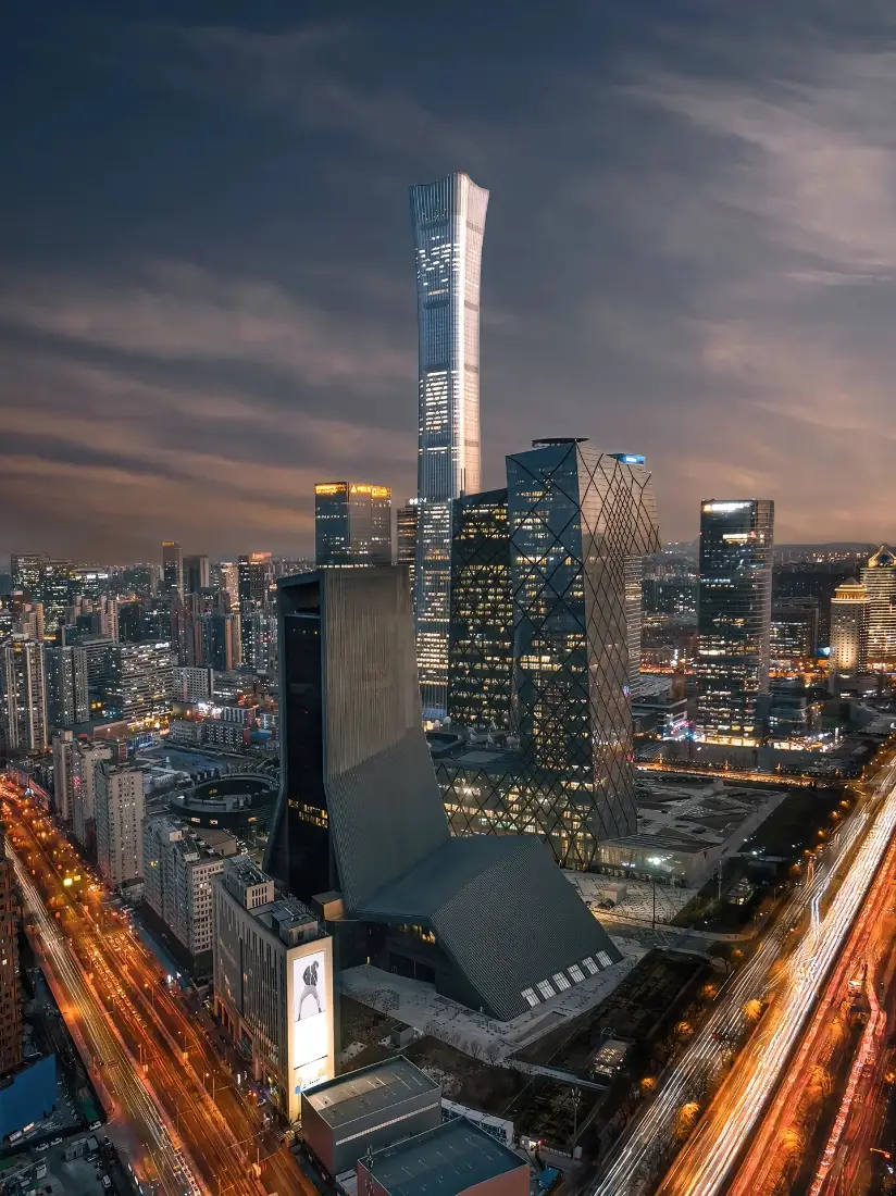 中国尊手机壁纸｜北京背景图片 - 城市夜景「哲风壁纸」