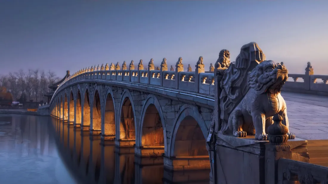 卢沟桥手机壁纸｜北京背景图片 - 城市夜景「哲风壁纸」