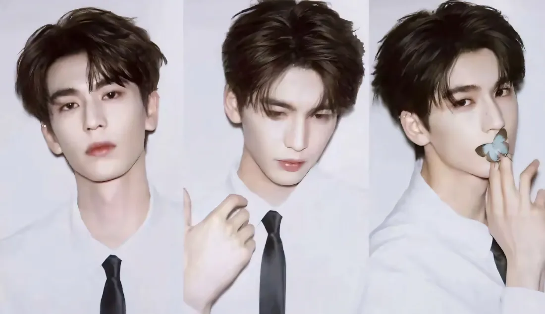 2k张凌赫壁纸｜简约背景图片 - 衬衫领带「哲风壁纸」