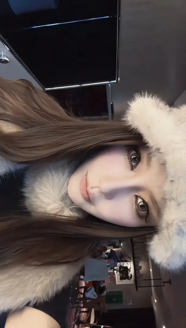 杨颖手机壁纸｜毛绒帽子背景图 - 早期妆造「哲风壁纸」