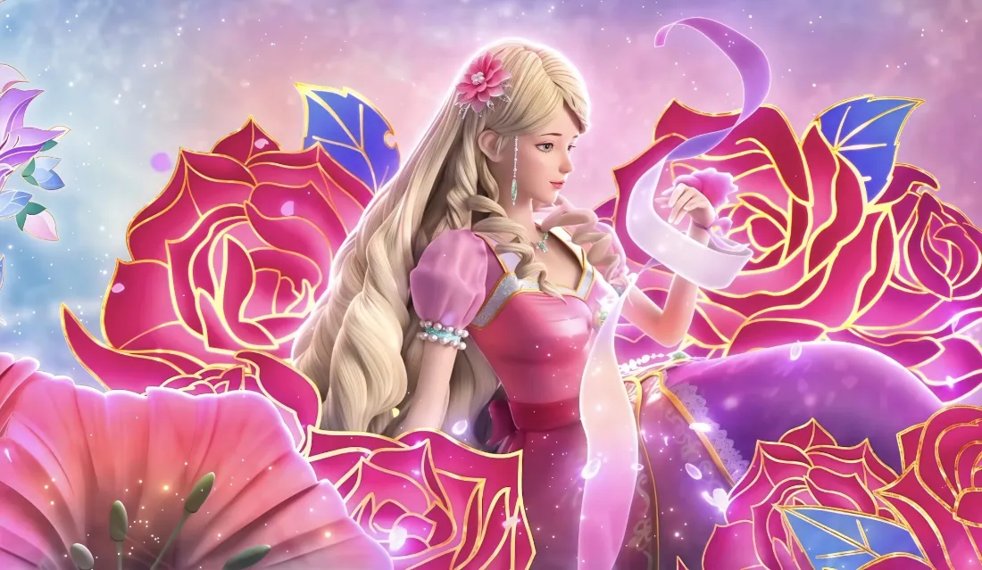 2k灵公主壁纸｜叶罗丽背景图 - 粉色玫瑰魔法「哲风壁纸」