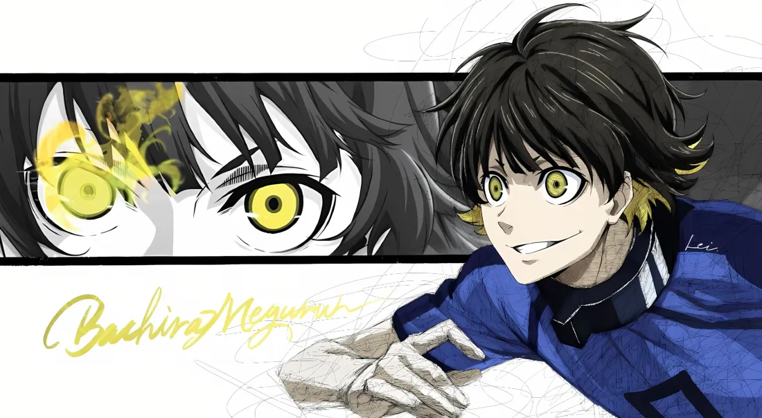 2k蜂乐回壁纸｜蓝色监狱背景图片 - 黄色眼睛「哲风壁纸」