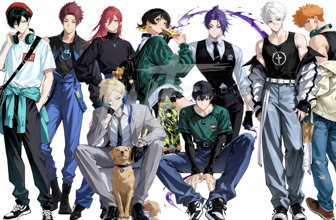 2k蓝色监狱壁纸｜群像背景图片 - 动漫角色「哲风壁纸」