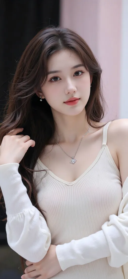 白衣美女手机壁纸｜时尚背景图片 - 气质穿搭「哲风壁纸」